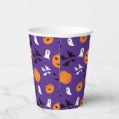 Gobelets En Papier Halloween fantômes citrouille chauves-souris amusa (Droite)
