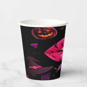 Gobelets En Papier Halloween féminin rose