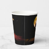 Gobelets En Papier Halloween fête Black Night Pleine lune effrayant (Droite)