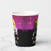 Gobelets En Papier Halloween fête d'anniversaire maman rose (Gauche)