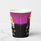 Gobelets En Papier Halloween fête d'anniversaire maman rose (Droite)