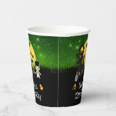 Gobelets En Papier Halloween Fête Monstres Vert (Droite)