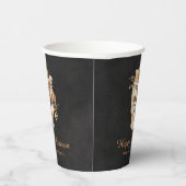 Gobelets En Papier Halloween floral rustique (Droite)