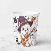 Gobelets En Papier Halloween Ghost Fun Éffrayant (Verso)