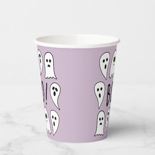 Gobelets En Papier Halloween Ghosts Boo (Gauche)