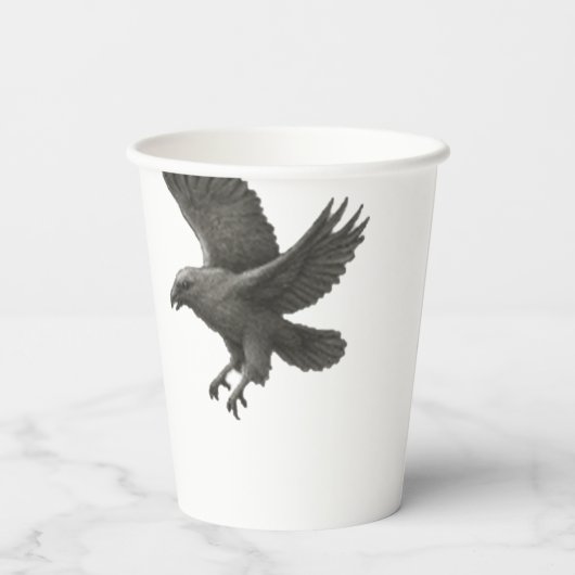 Gobelets En Papier Halloween gothique Raven - Parti Éffrayant (Verso)