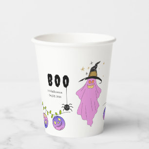 Gobelets En Papier Halloween Gradient Ghost Crâne Garland