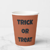 Gobelets En Papier Halloween Jack-o'lanterne dans des tasses de papie (Verso)