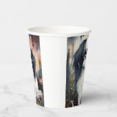 Gobelets En Papier Halloween japonais chinois avec la peur Citrouille (Droite)