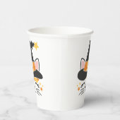 Gobelets En Papier Halloween Kitty Cat Witch (Droite)