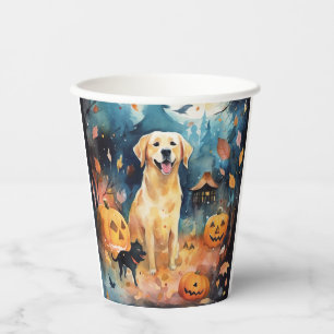 Gobelets En Papier Halloween Lappund Finlandais Avec Citrouilles Effr