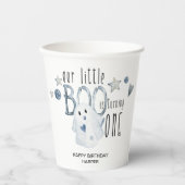 Gobelets En Papier Halloween Little Boo 1ère fête d'anniversaire (Recto)