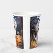 Gobelets En Papier Halloween Malti Tzu Avec Peur Citrouille (Droite)
