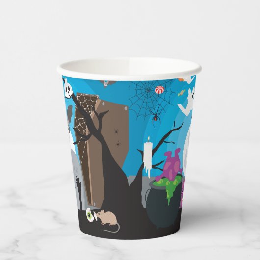 Gobelets En Papier Halloween Monster Kids Halloween (Gauche)