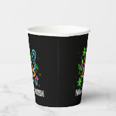 Gobelets En Papier Halloween Neon Look Casquette Ghost Web Party (Droite)