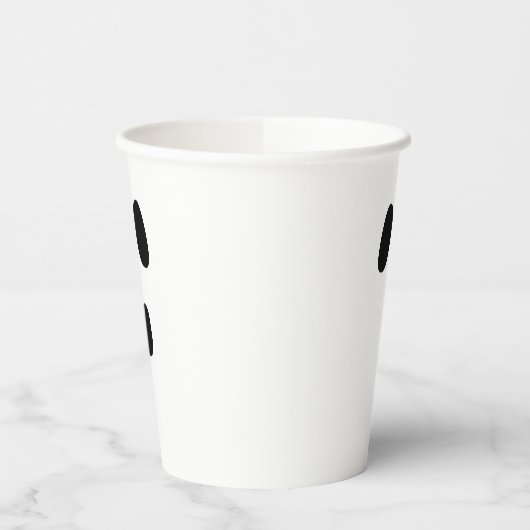 Gobelets En Papier Halloween noir blanc effrayant visage fantôme éffr (Gauche)