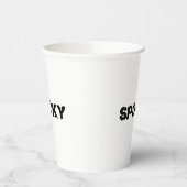 Gobelets En Papier Halloween noir et blanc éffrayant (Gauche)