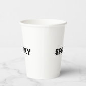 Gobelets En Papier Halloween noir et blanc éffrayant (Droite)