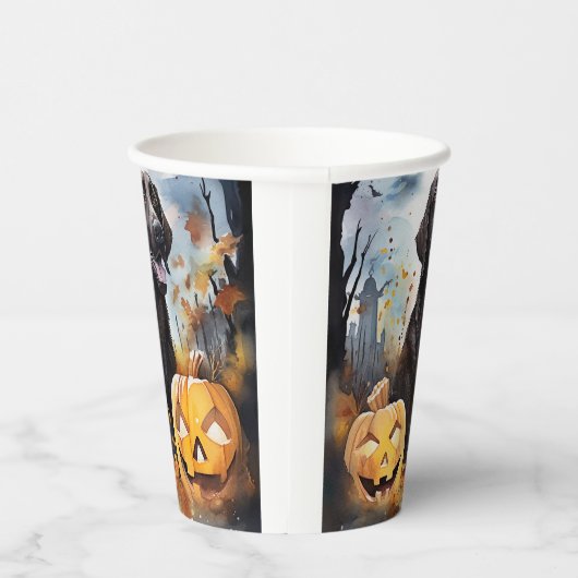 Gobelets En Papier Halloween Nouvelle-Écosse avec la peur Citrouille (Droite)