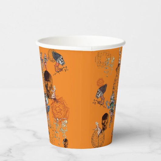 Gobelets En Papier Halloween orange infernal (Droite)