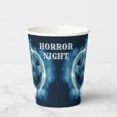 Gobelets En Papier Halloween Parti mal bleu Citrouille Horreur (Gauche)