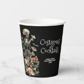Gobelets En Papier Halloween Party Black Spooky Costume & Cocktails (Recto)