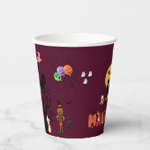 Gobelets En Papier HALLOWEEN Party Cup - Haunted House & Citrouille (Recto)