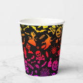 Gobelets En Papier Halloween Party Happy Halloween néon éffrayant eff (Verso)