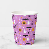 Gobelets En Papier Halloween | Pourpre | Fantôme | Citrouille (Verso)