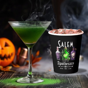 Gobelets En Papier Halloween Salem Potions appothécaires Toniques Eli