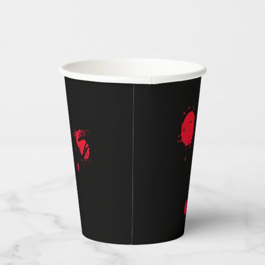 Gobelets En Papier Halloween sang rouge noir effrayant tasses éffraya (Droite)