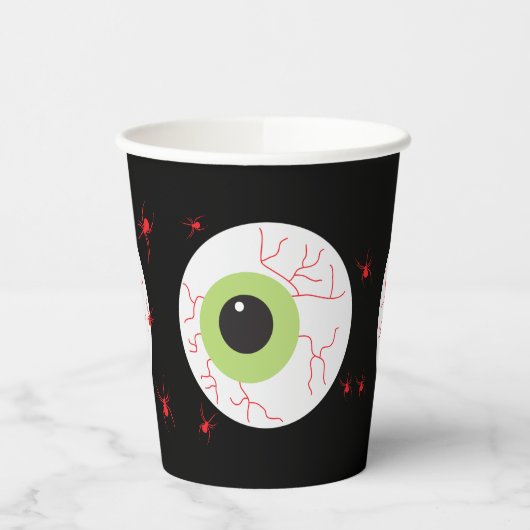 Gobelets En Papier Halloween Scary Eyeball Party (Gauche)