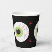 Gobelets En Papier Halloween Scary Eyeball Party (Recto)