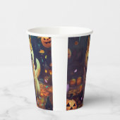 Gobelets En Papier Halloween Shiba Inu Avec La Peur Citrouille (Gauche)