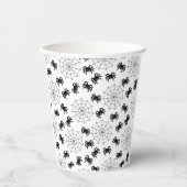 Gobelets En Papier Halloween simple et moderne noir et blanc (Recto)