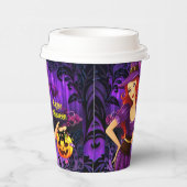 Gobelets En Papier Halloween Sorcière de nuit Citrouille et papier de (Droite)