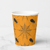 Gobelets En Papier Halloween Spiderweb et Spider Motif (Droite)