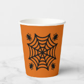 Gobelets En Papier Halloween Spiderweb personnalisé (Verso)