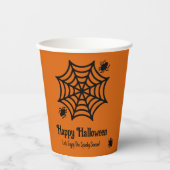 Gobelets En Papier Halloween Spiderweb personnalisé (Recto)