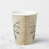 Gobelets En Papier Halloween squelettique vintage (Droite)