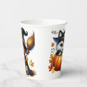 Gobelets En Papier Halloween Teddy Bear Assistant Vacances (Gauche)