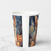 Gobelets En Papier Halloween Terrier Australien Avec Peur Citrouille (Droite)