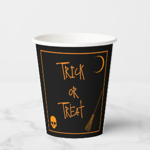 Gobelets En Papier Halloween Trick or Treat