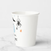 Gobelets En Papier Halloween Trois Esprit bleu Citrouilles 3e anniver (Gauche)