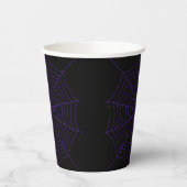 Gobelets En Papier Halloween violet Spider web noir (Gauche)