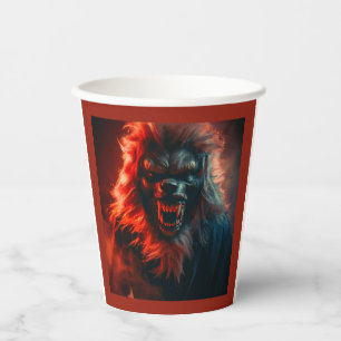 Gobelets En Papier Halloween - Werewolf 4