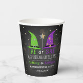 Gobelets En Papier Halloween Witch Genre Revela Party (Recto)