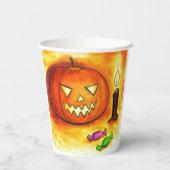 Gobelets En Papier Haloween face (Verso)