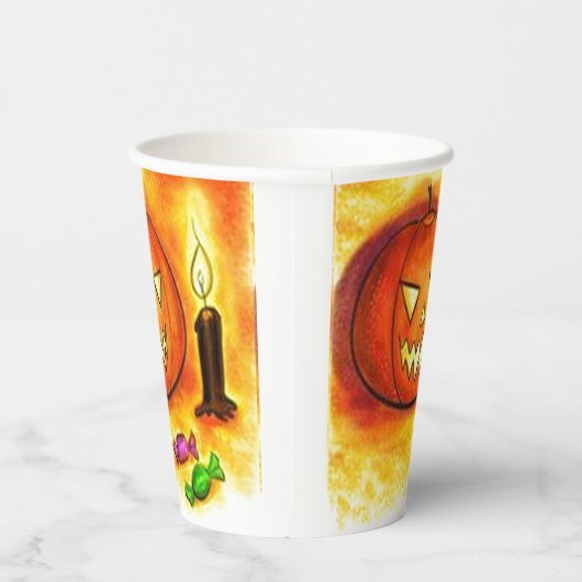 Gobelets En Papier Haloween face (Droite)