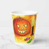 Gobelets En Papier Haloween face (Recto)